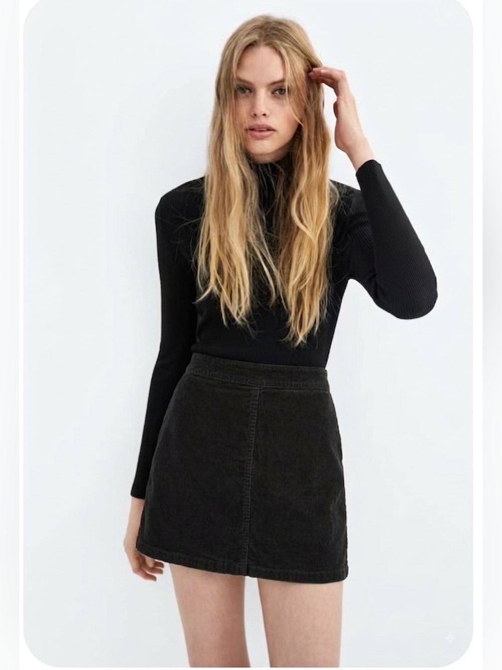 Wilfred Free Corduroy Mini Skirt Green